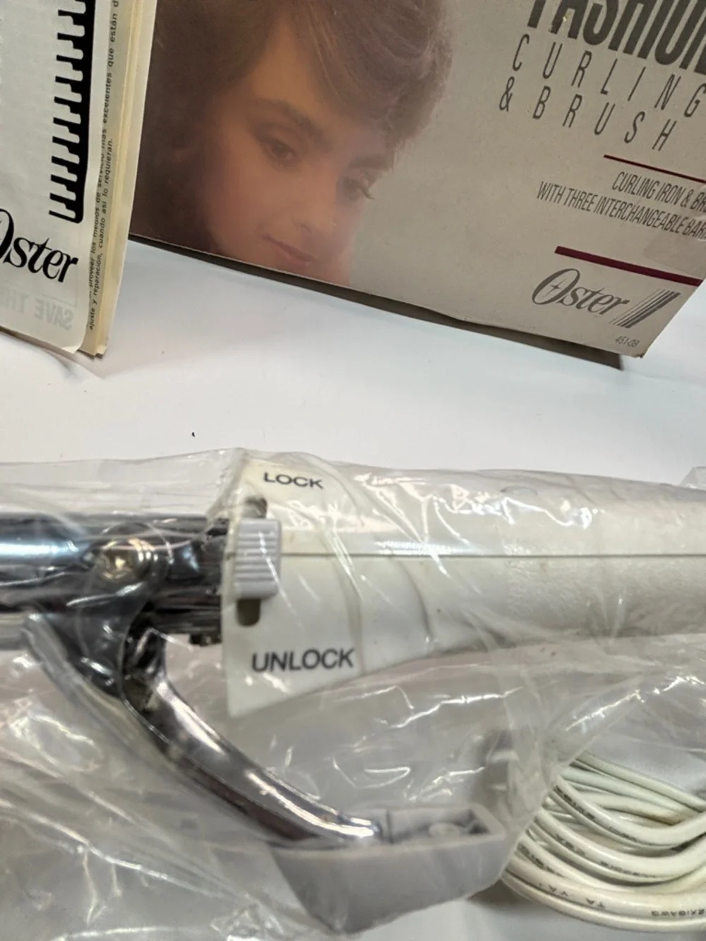 Oster Fashion Curl Curling Iron Brush Set 3 Interchangeable Barrels